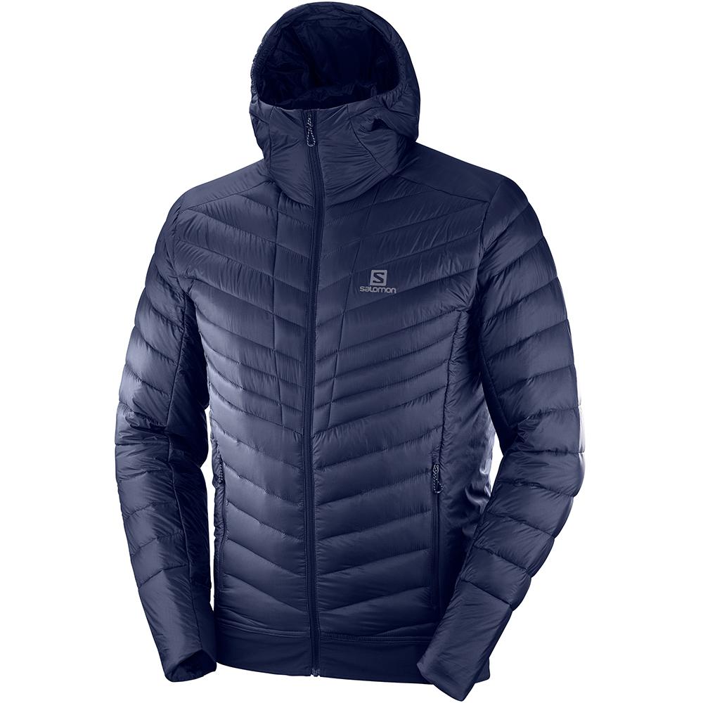 Salomon OUTSPEED DOWN JKT M Chaquetas Hombre - Azul Marino - Colombia (47518-PXCW)